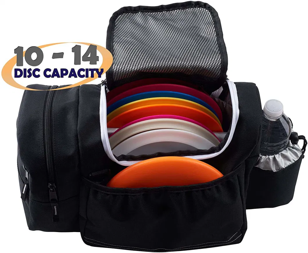 Disc Golf Bag Tote Bag for Frisbee Golf Holds 10-14 Discs