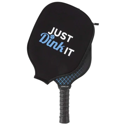 Logo personnalisé en néoprène souple pour raquettes de Pickleball, housse de protection avec manchon à fermeture éclair