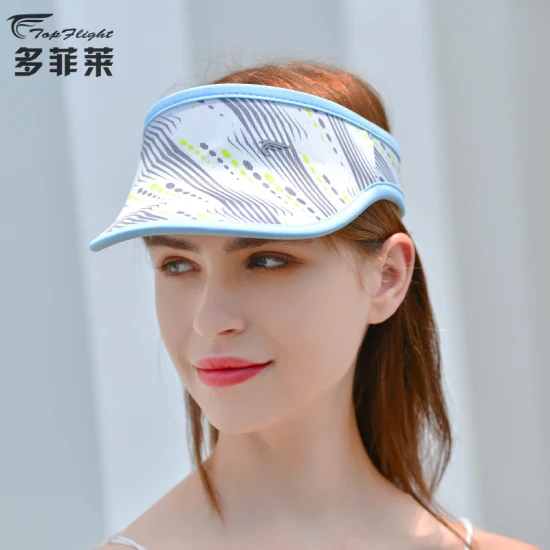 Chapeau de golf blanc avec logo personnalisé, chapeau de course sport confortable